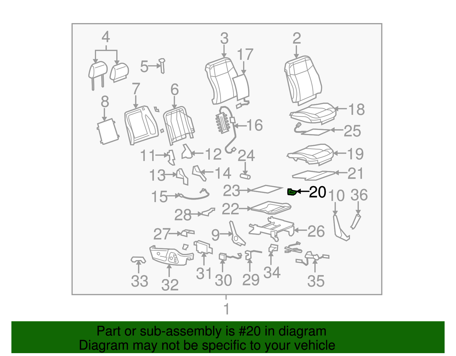 Airbag Front Passenger Presence Module (20773526)