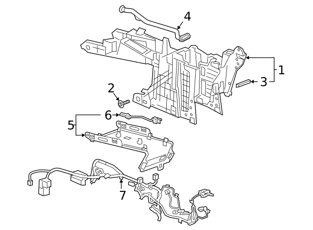 2020-2024 Cadillac XT6 F Console 84636920 | TascaParts.com