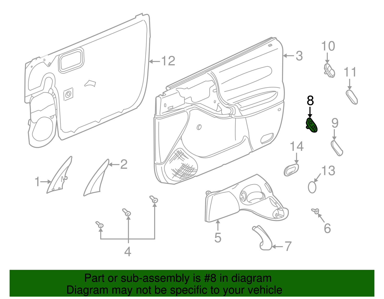 Switch Assembly, O/S Rear View Mirror R/Con        *Ebony - GM (90363756)