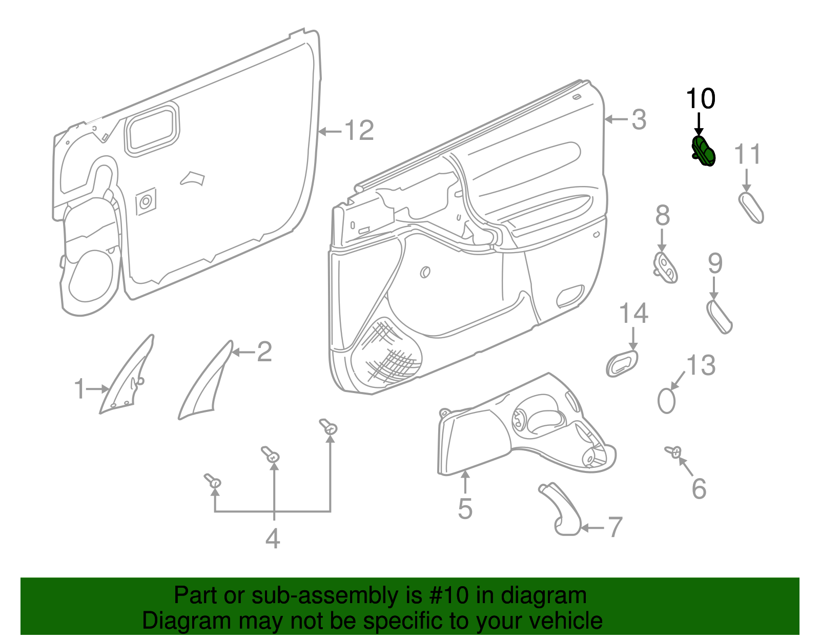 Switch Assembly, Dr Lk *Md Dark Oak - GM (90363758)