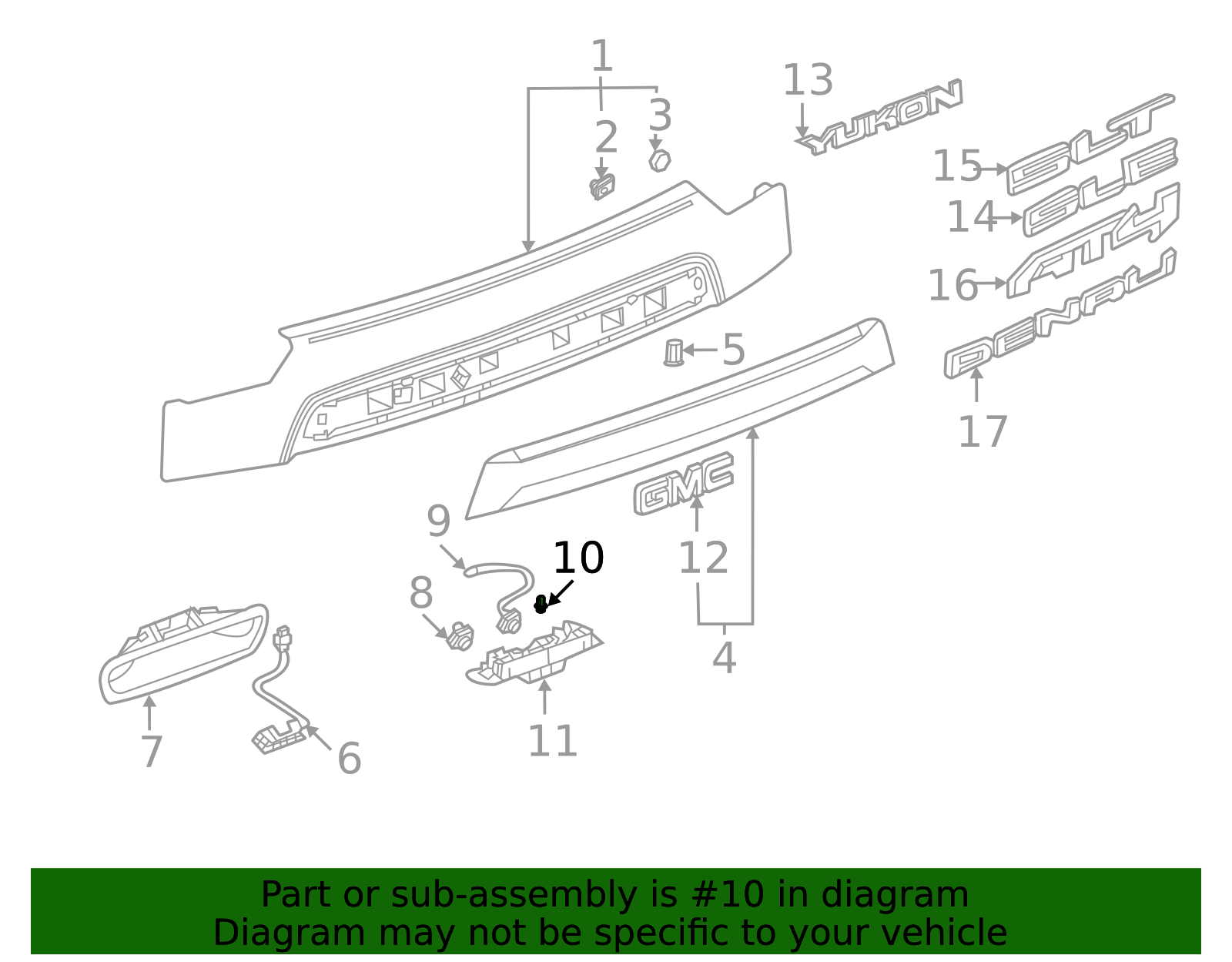 Rearview Camera Washer Nozzle - GM (84374669)