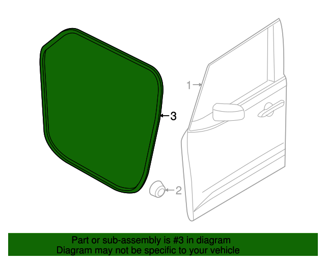 20152020 Jeep Renegade Door WeatherStrip Passenger Side (RH
