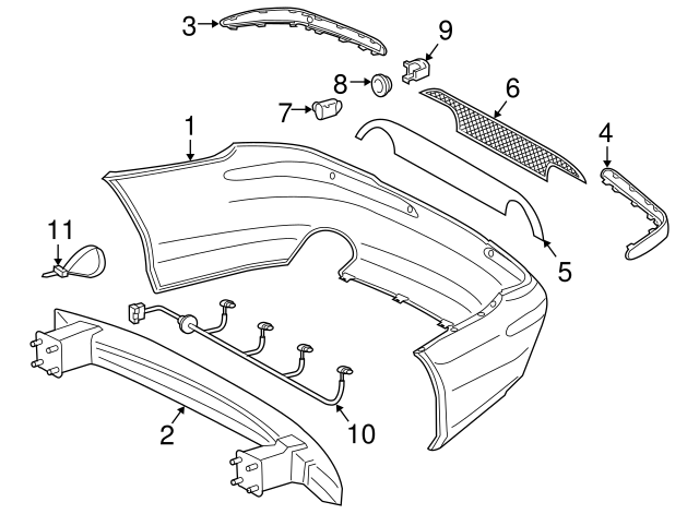 230-885-00-74 - Valance Panel 2003-2009 Mercedes-Benz | Mercedes 