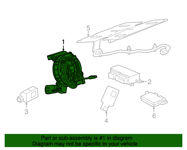 20172020 Chevrolet Impala Steering Wheel Airbag Coil 84335790