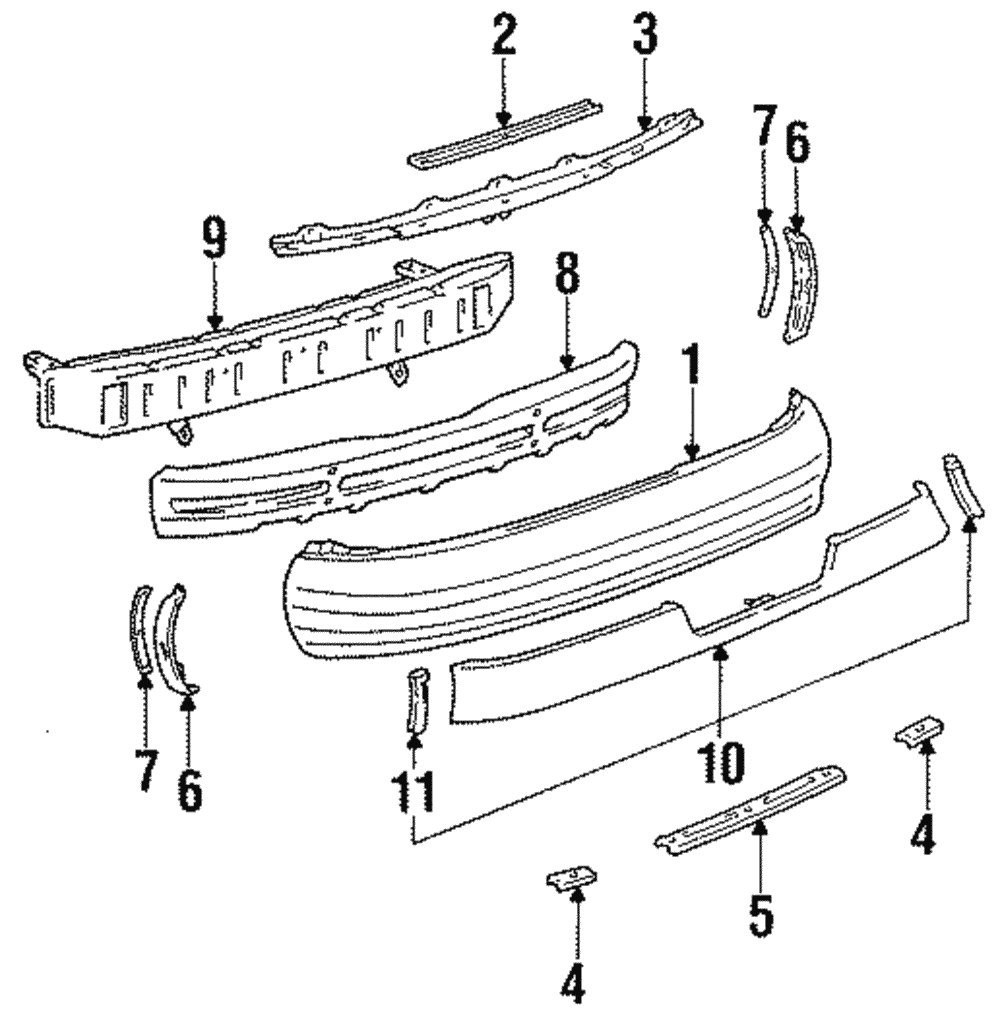 Bumper Cover Support - Toyota (52155-20240)
