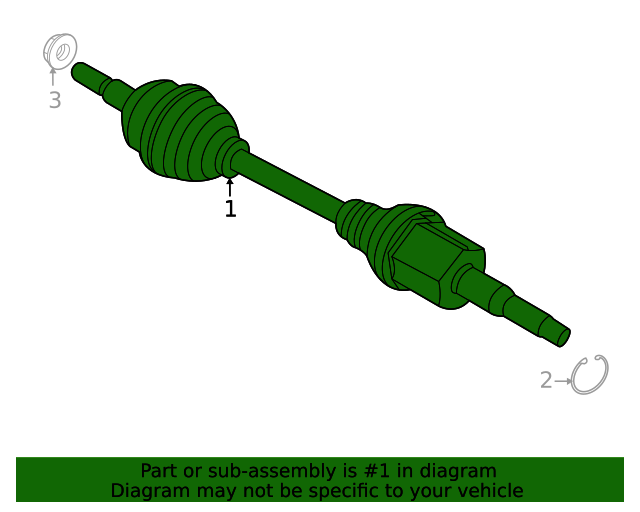 Ford LX6Z4K138E Axle Assembly 2021 Ford Bronco Sport OEM Ford