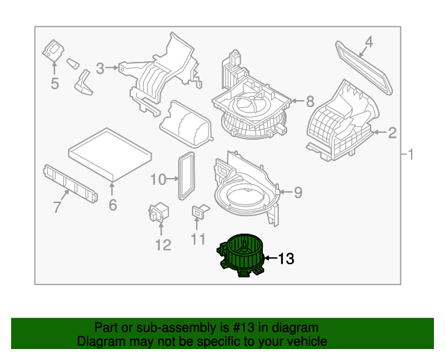 20152019 Hyundai Sonata Blower Motor 97113C2000 Hamilton Hyundai