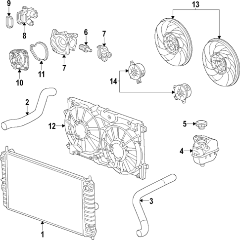 Radiator & Components for 2015 Chevrolet Impala | GMPartsDirect.com