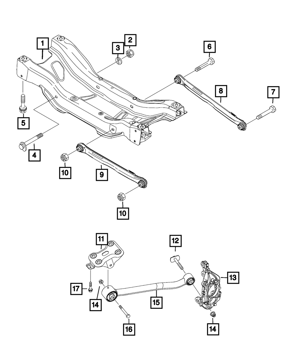 Genuine Mopar Suspension Guide Rod 5274636AB | eBay