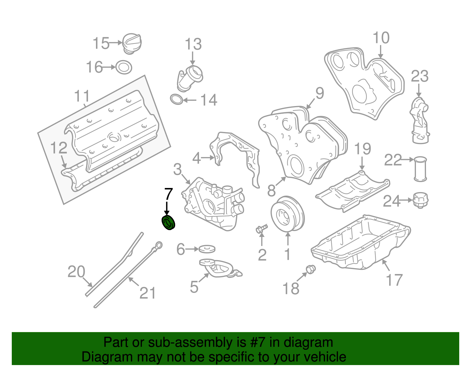 Crankshaft Front Oil Seal - GM (90322669)