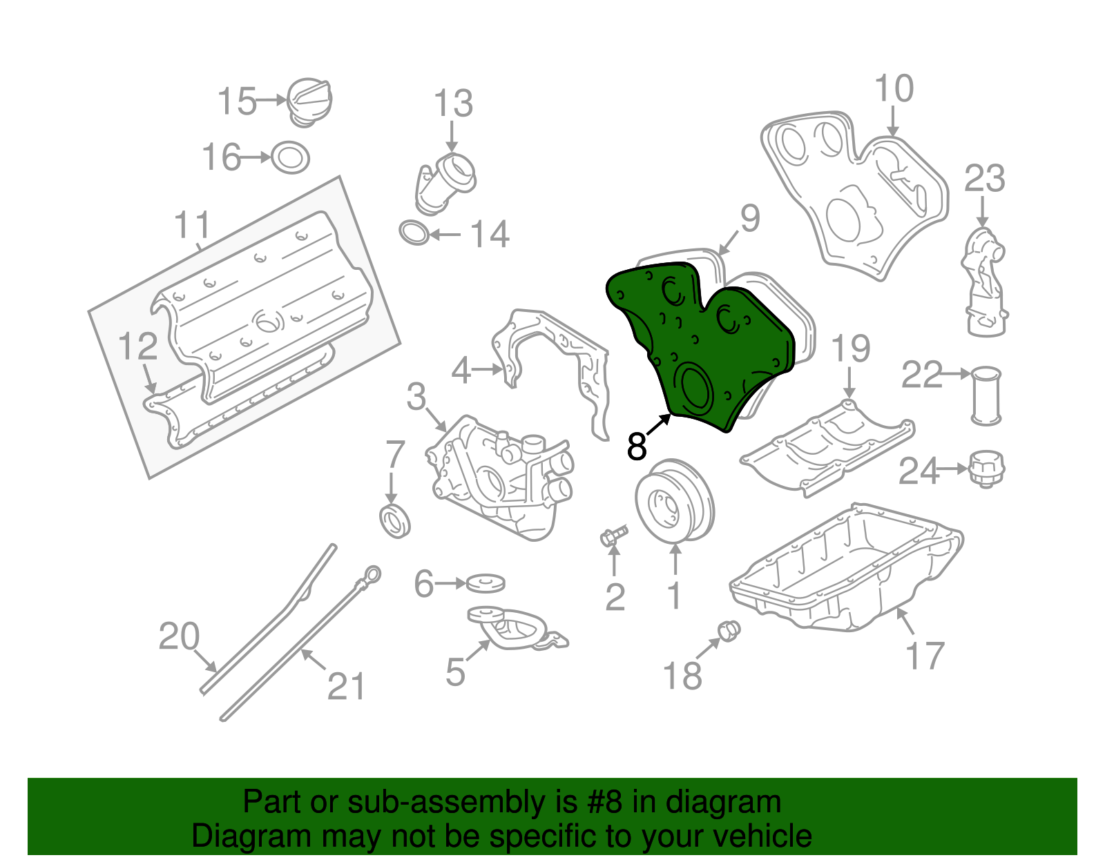 Cover, Tmg Belt Front - GM (90572780)