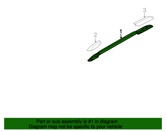 20102013 Kia Soul Roof Rack 872802K000 OEM Parts Online