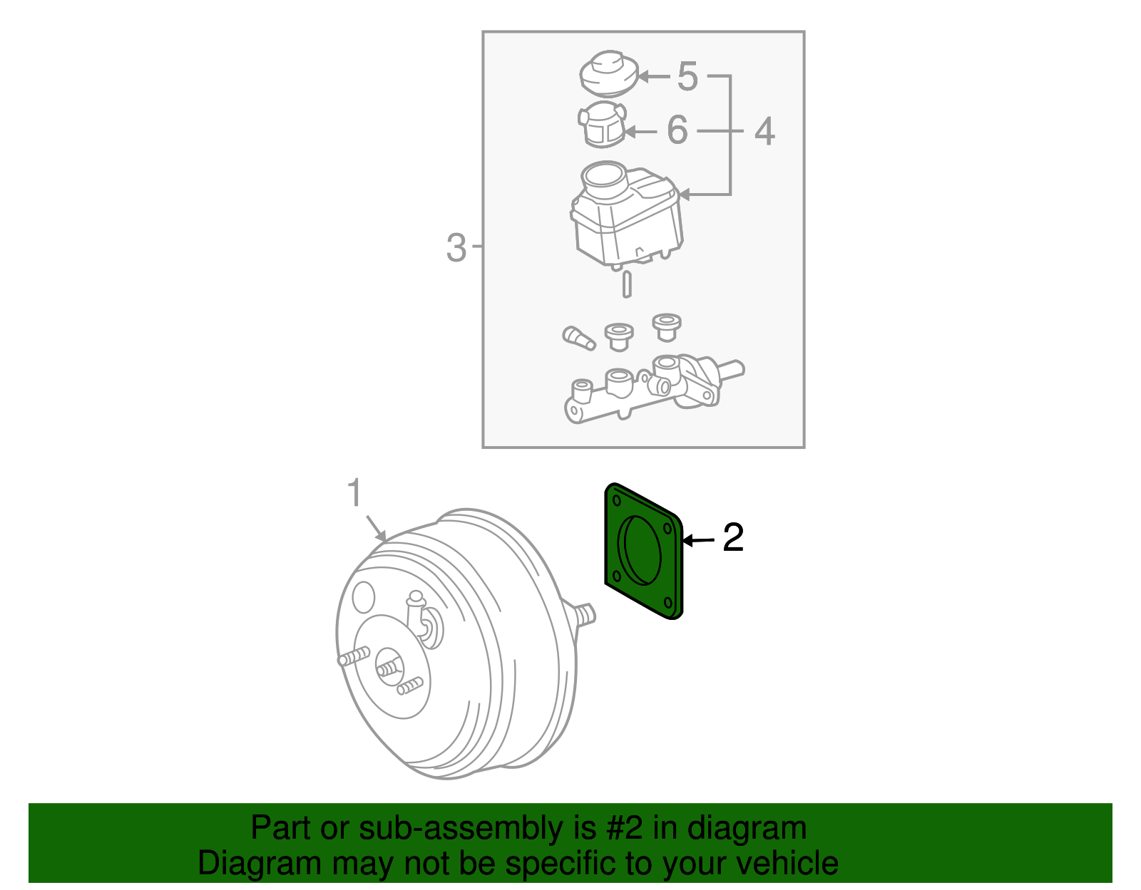 Booster Assembly Mount Gasket - Scion (44785-02010)