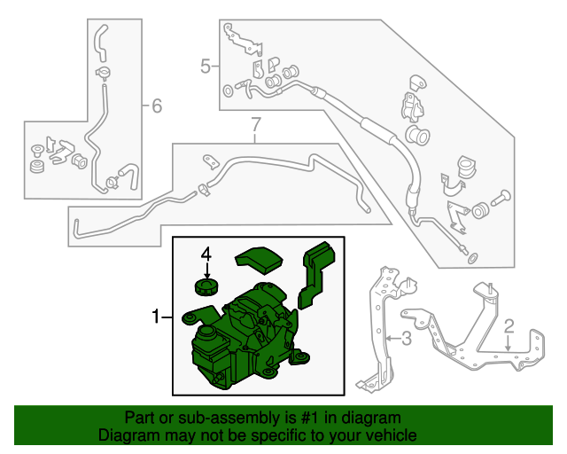20122017 Nissan Quest Power Steering Pump 491103JW5B