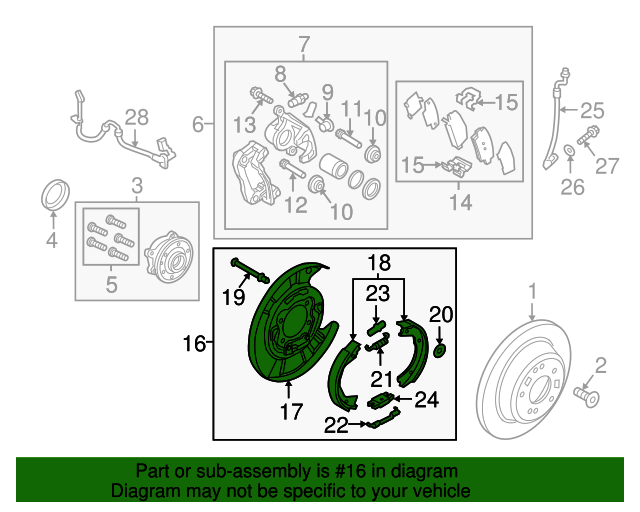 582503N600 Parking Brake 20152017 Kia K900 Kia.Parts Store