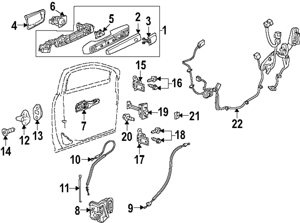 Exterior Door Handle Cover - GM (13537120)