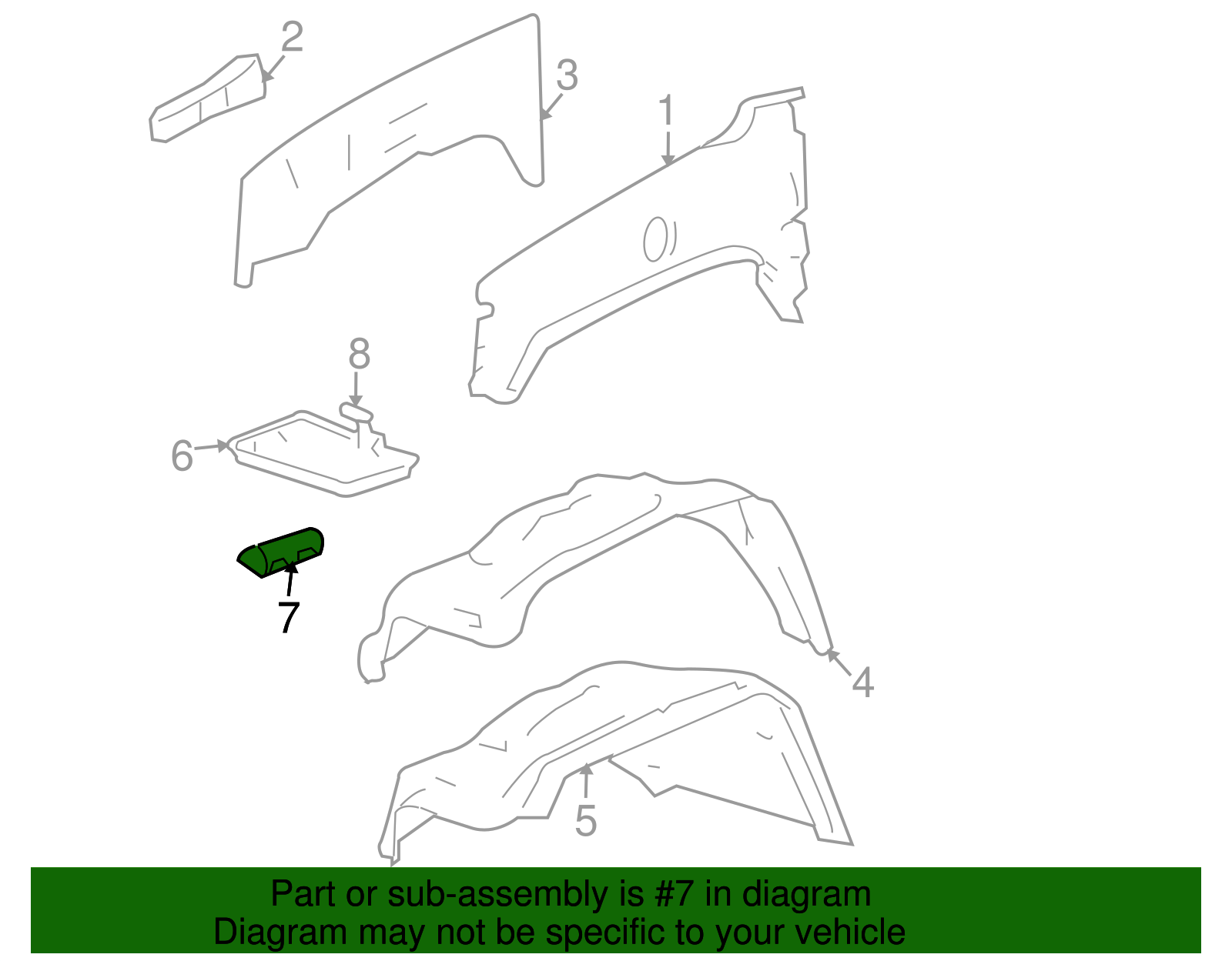 Support-Bat Tray Otr - GM (15243408)