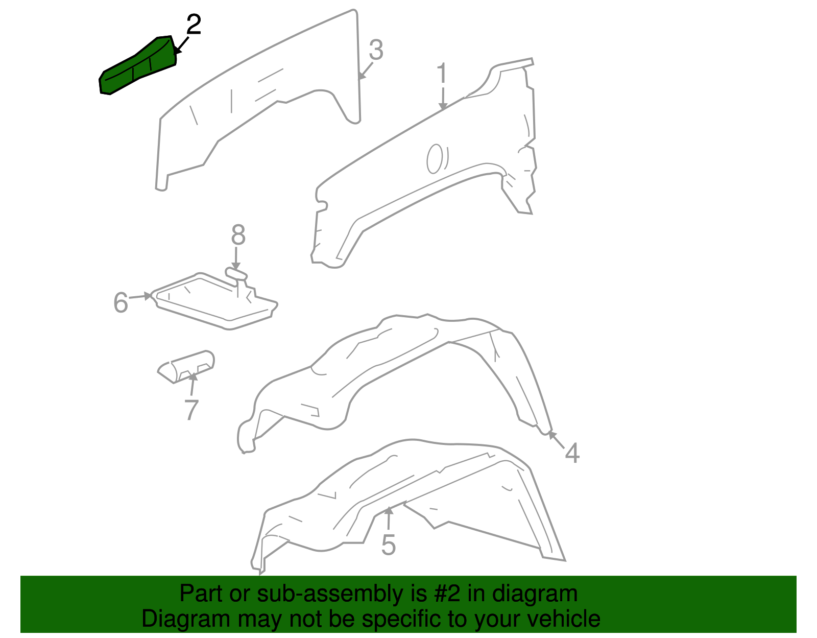 Cover, F/Fdr Upper Reinforced Hole - GM (15080962)