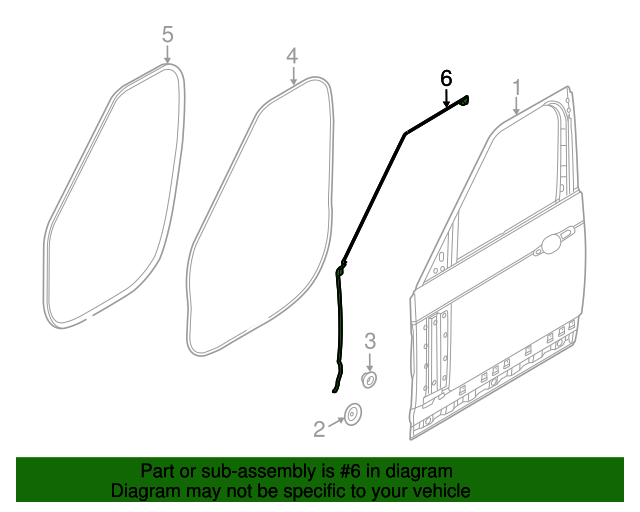 2013-2021 Land Rover Range Rover Upper Weather-Strip LR054777 ...