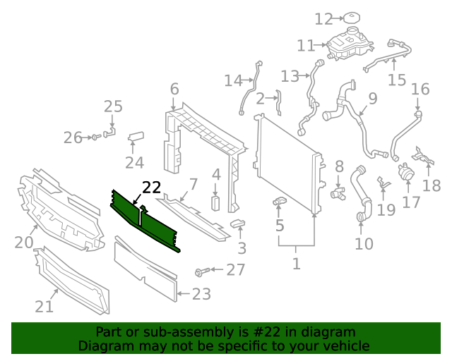 247-880-71-01 - Radiator Shutter Assembly 2020-2023 Mercedes-Benz  