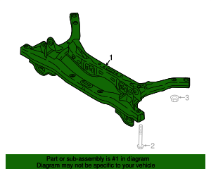 2017-2020 Hyundai Suspension Subframe Crossmember 55410-F2BA0