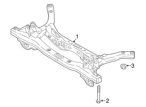 2017-2020 Hyundai Suspension Subframe Crossmember 55410-F2BA0