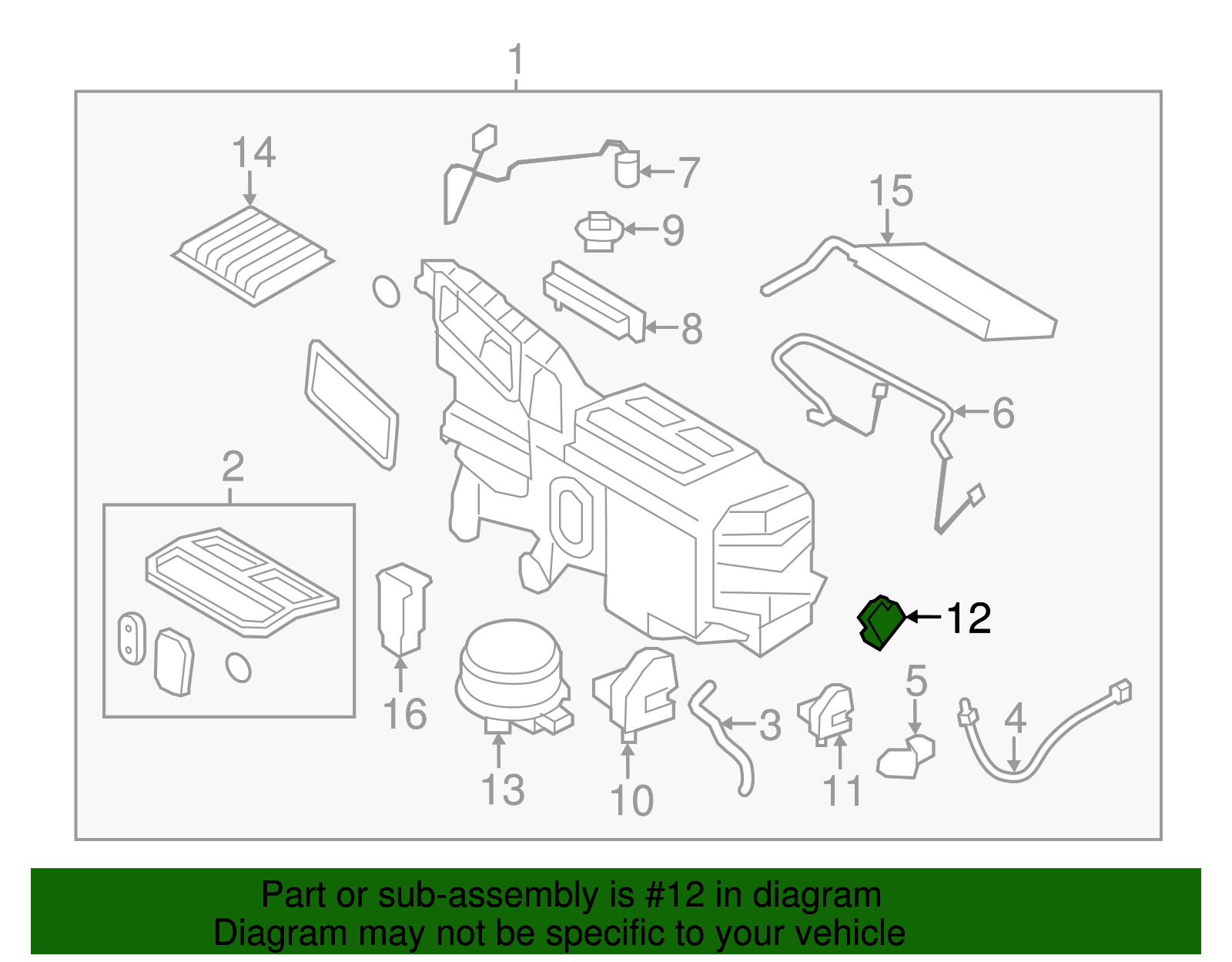 Motorcraft™ HVAC Blend Door Actuator - Ford (YH-1877)