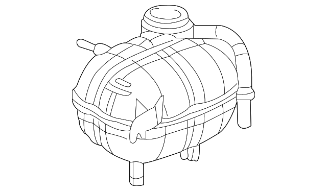 2003 2010 Gm Radiator Surge Tank 10368831 Quirkparts