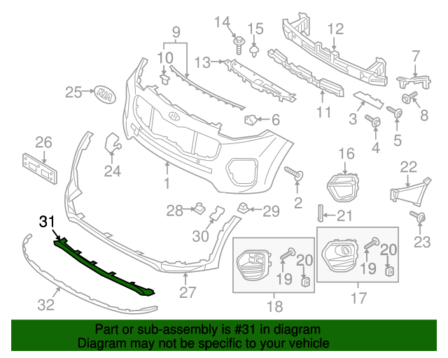86565D9050 Skid Plate 20182019 Kia Sportage Kia.Parts Store