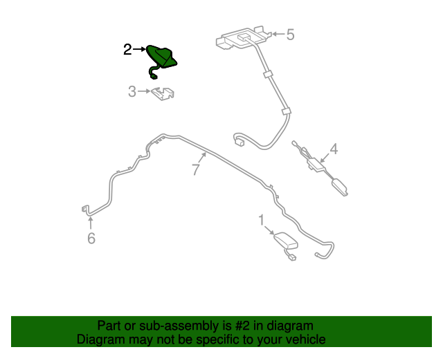 20102012 Lexus ES350 Antenna 8676033010C0 OEM Parts Online