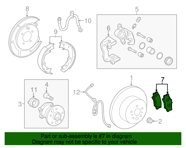 0446633200 Disc Brake Pad Set Rear 20132018 Lexus Longo Lexus Parts