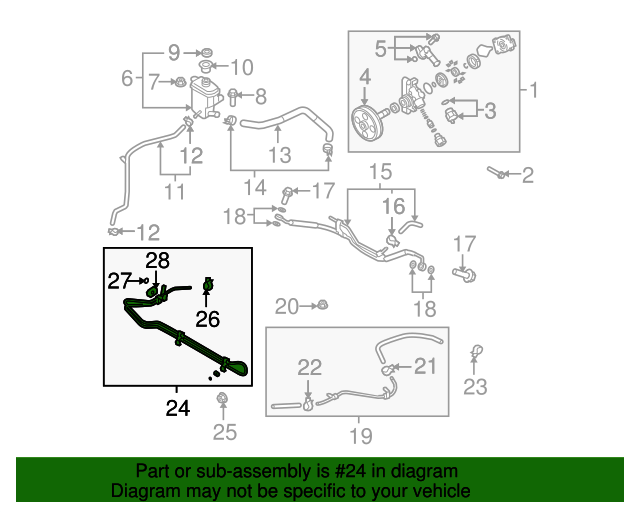 20072015 Mazda CX9 Power Steering Cooler Tube TD1132470C OEM