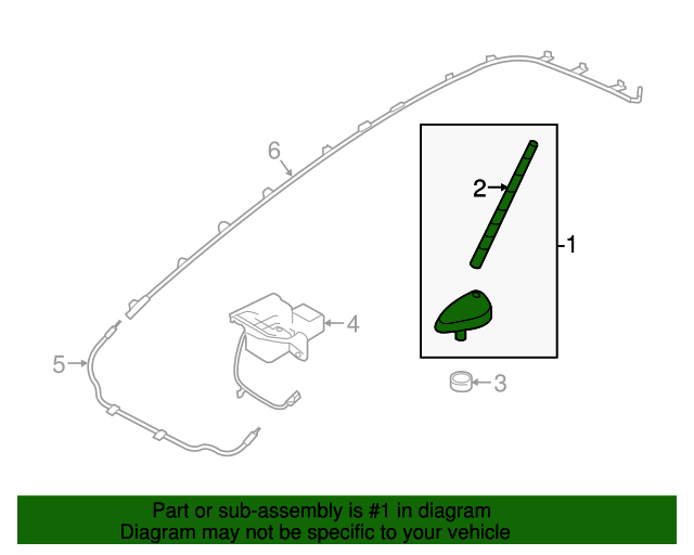20182022 Hyundai Accent Antenna Assembly 96200J0000 OEM Parts Online
