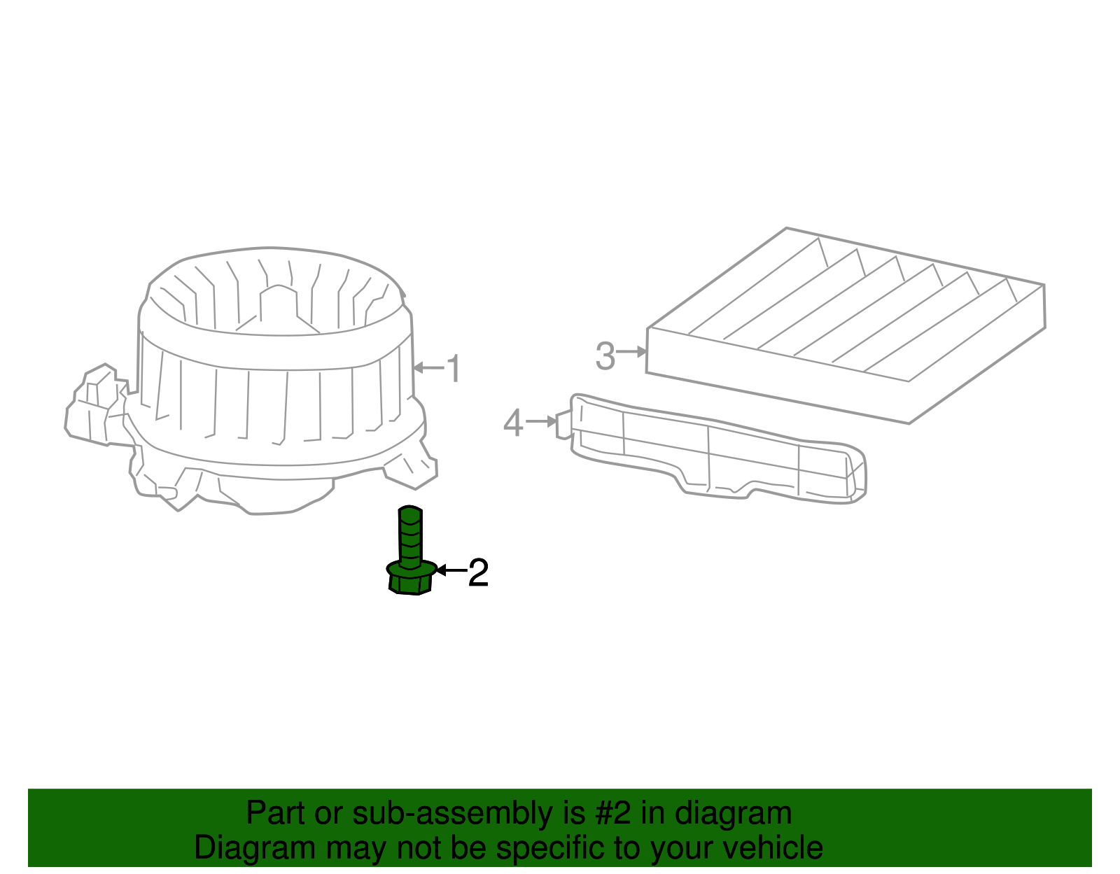 Blower Motor Screw - Scion (SU003-01992)
