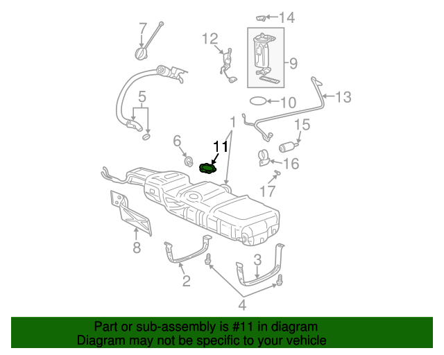 Genuine GM Fuel Pump Assembly Retainer Ring 25691383