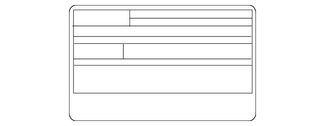 Emission Label - Toyota (11298-36071)