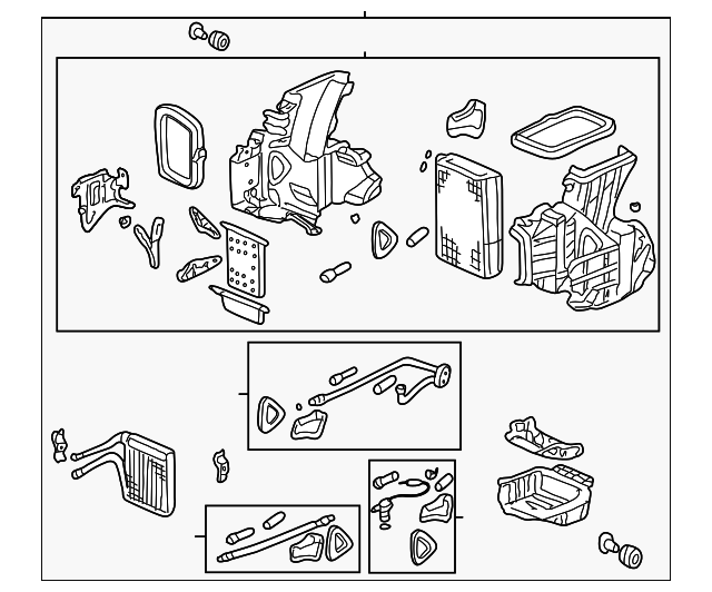 19992004 Honda Odyssey Heater Assembly, Rear 79502S0XA51 Honda
