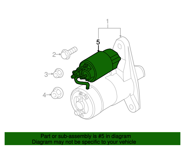 2016-2019 Nissan Starter Solenoid 23343-EE00E | My Nissan Part