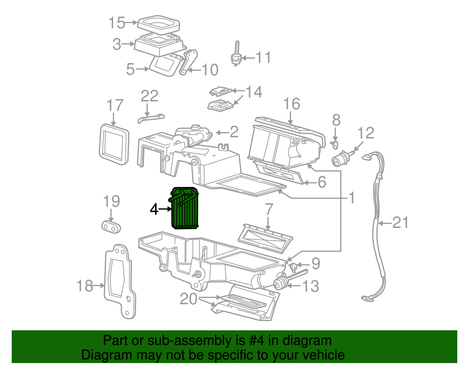 Motorcraft Heater Core 2020 Ford Edge HVAC Heater Core - Motorcraft ...