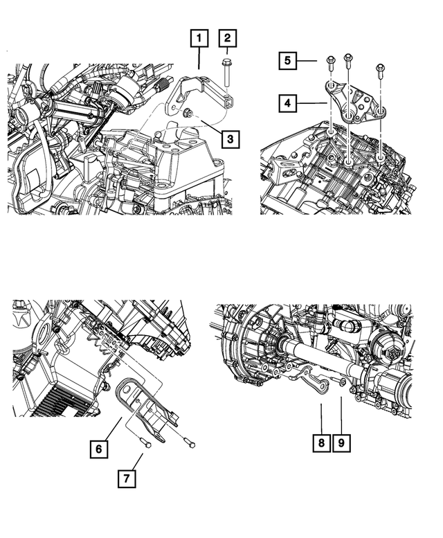 20112014 Dodge Journey Transmission Mount Bracket 68084807AC My