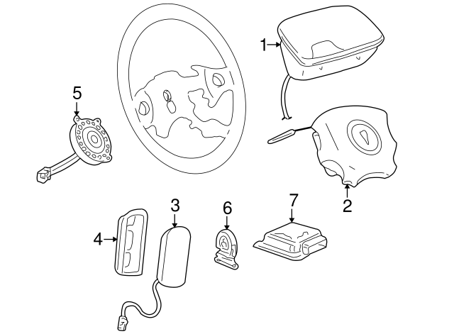 2004 Pontiac Aztek Module Asm Infl Rst Sen & 12226600 | TascaParts.com