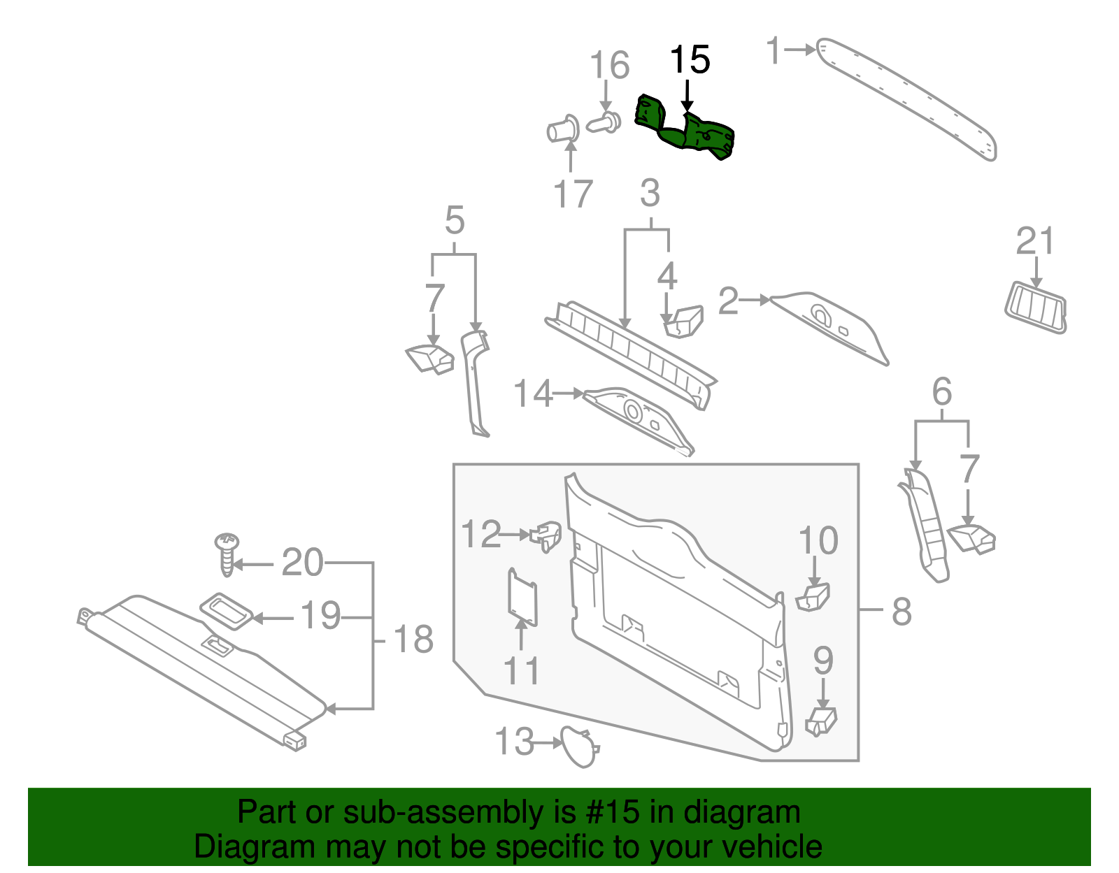 Hinge Cover - Volkswagen (7L6-867-437-G-B41)