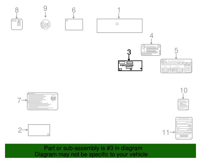 f.check_box label Parts Fuse  (22981263)  Outlet Label  GM GM Box