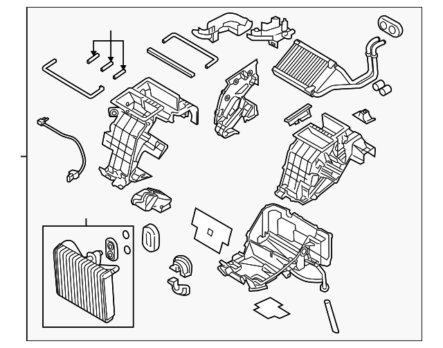 Genuine Heater Evaporator Assembly for 20192021 Genesis G70 Part