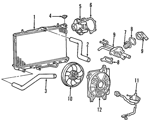 Cooling System for 2003 Hyundai Elantra HyundaiParts.Online