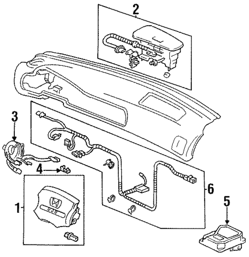 06772SV7A90 1995 Honda Accord Control Module Honda Car Parts Direct
