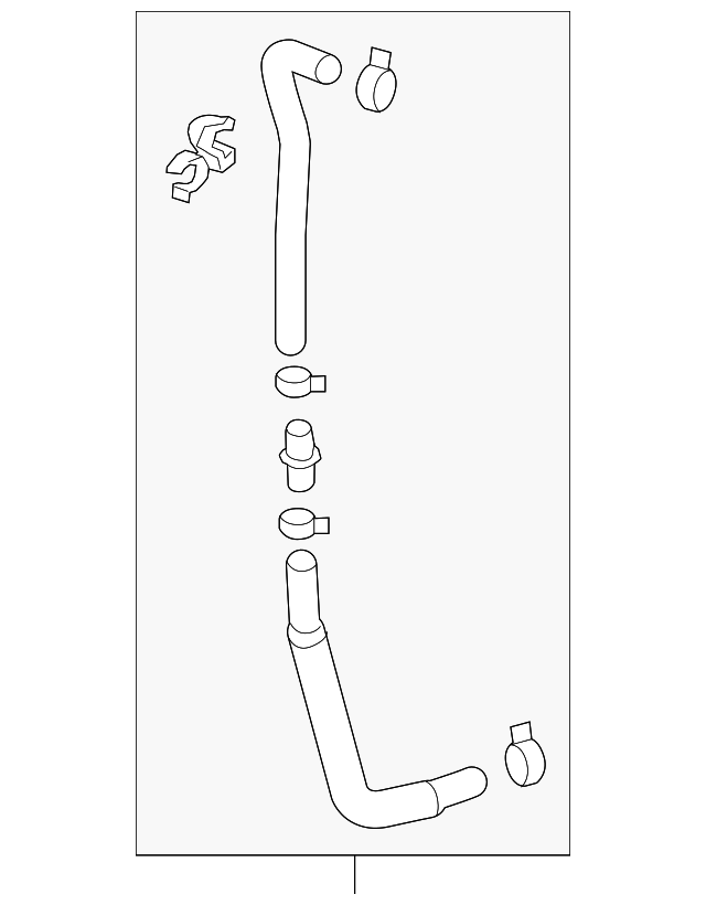 20172020 Chevrolet Bolt EV Generator Control Module Coolant Tank Hose