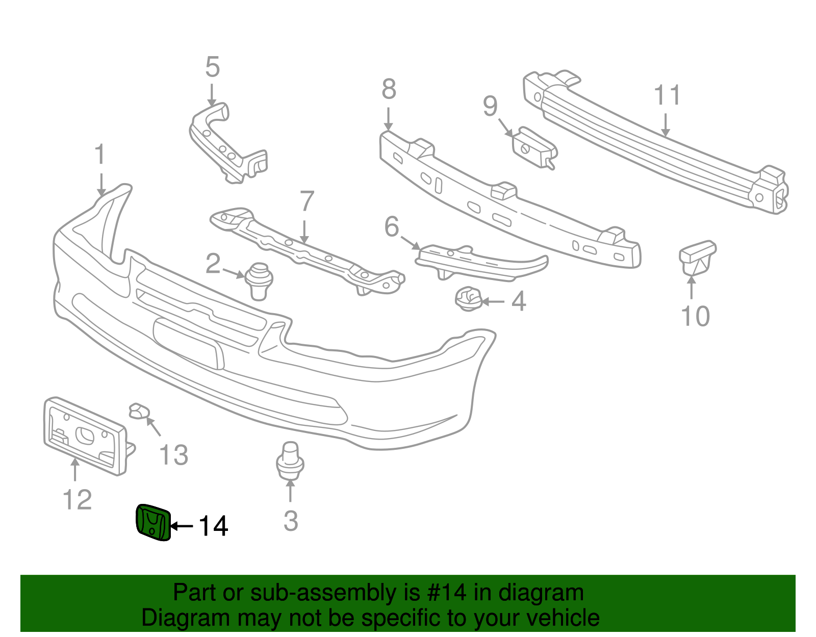 Emblema De Parrilla Honda Element 06-14 75700-sjc-a000 | Envío Gratis