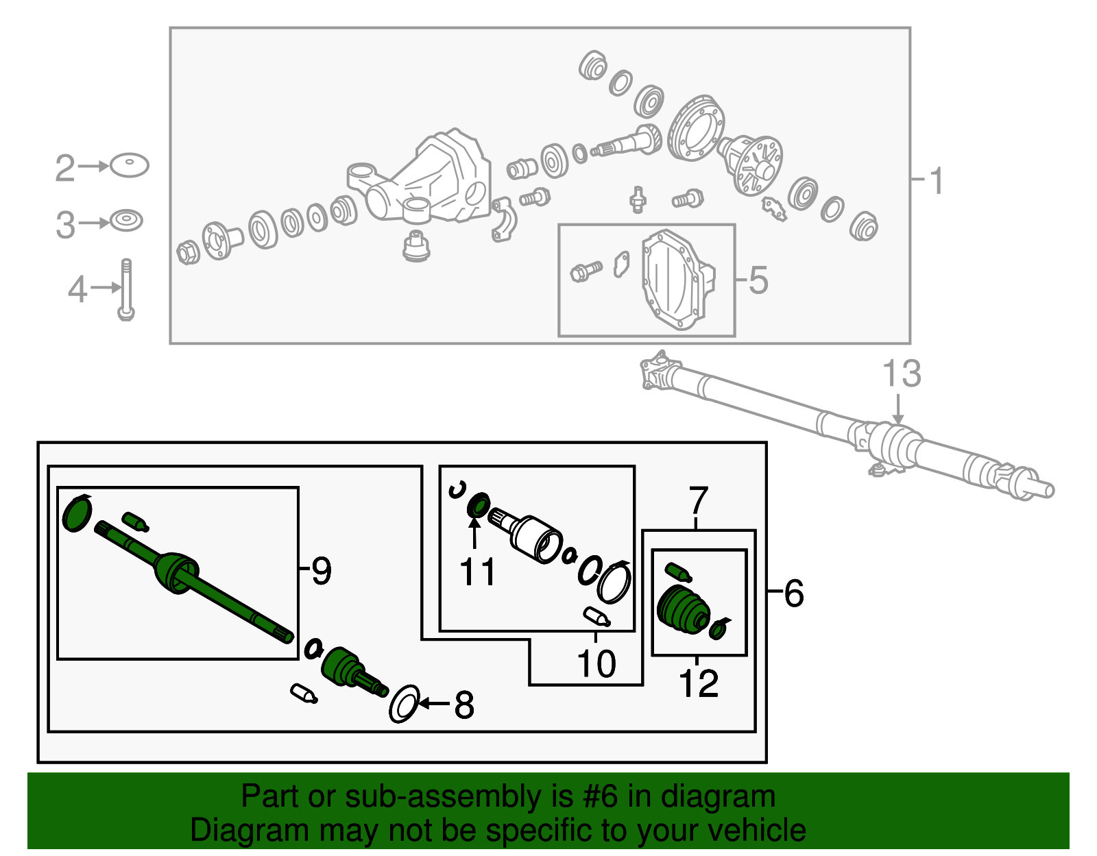 Axle Assembly - Scion (SU003-00785)