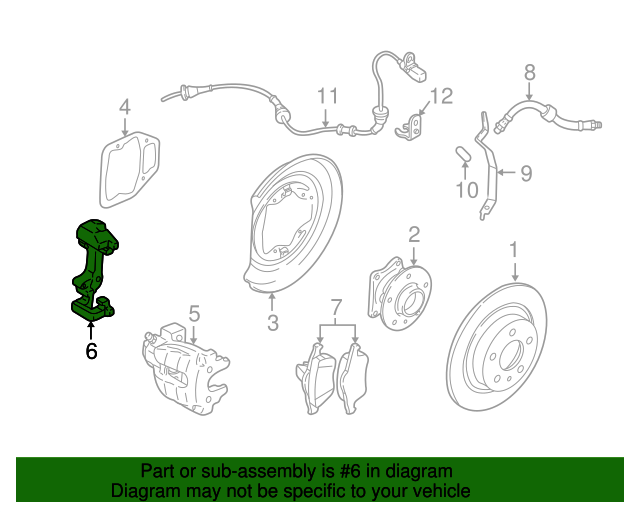 20052014 Volvo XC90 Caliper Mount 30665017